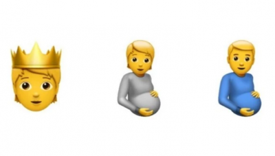 苹果iOS新增男人怀孕表情包